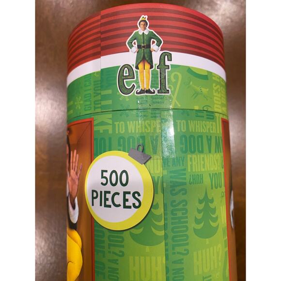 NIB Elf Will Ferrell 500 Pieces‎ Jigsaw Puzzle Sealed Pieces Stocking Size - Picture 3 of 4